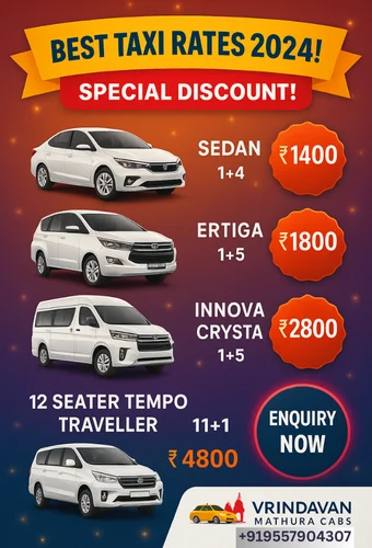 cabs in Vrindavan