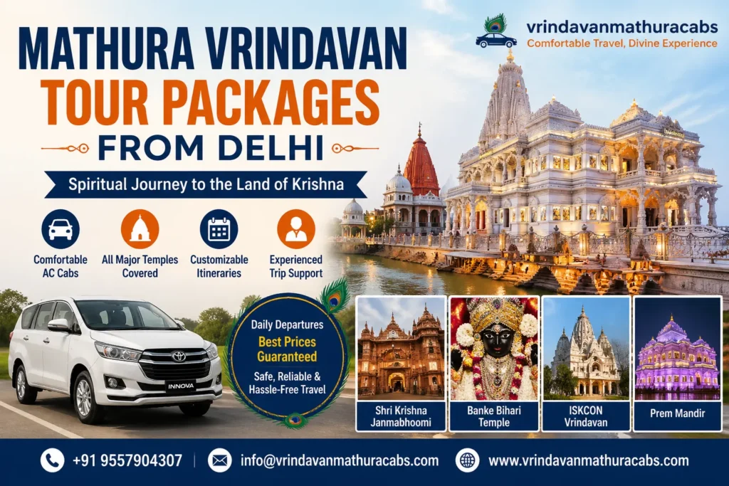 Mathura Vrindavan Tour Packages From Delhi